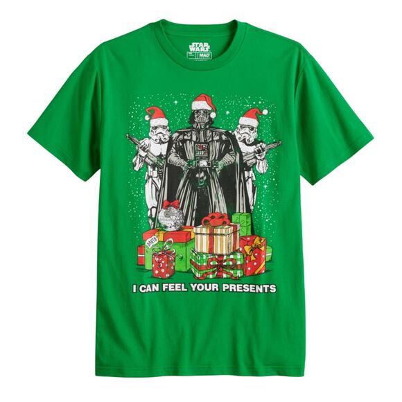 Star Wars Other - Men's Star Wars I Can Feel Your Presents Graphic Tee.